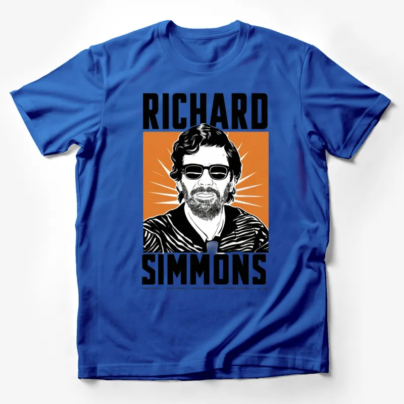 Richard Simmons Vintage Style Graphic Tee, Retro Fitness Icon T-Shirt, Pop Culture Inspired Apparel Male T-Shirt