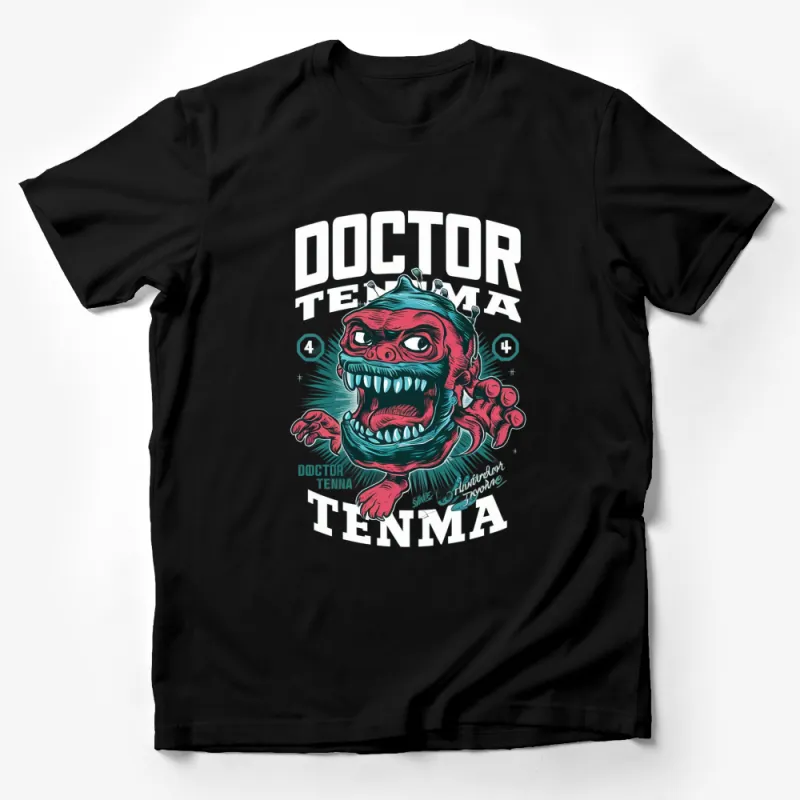 Doctor Tenma Monster Comic Art T-Shirt, Unique Graphic Tee, Retro Style Cool Design Casual Wear Male T-Shirt