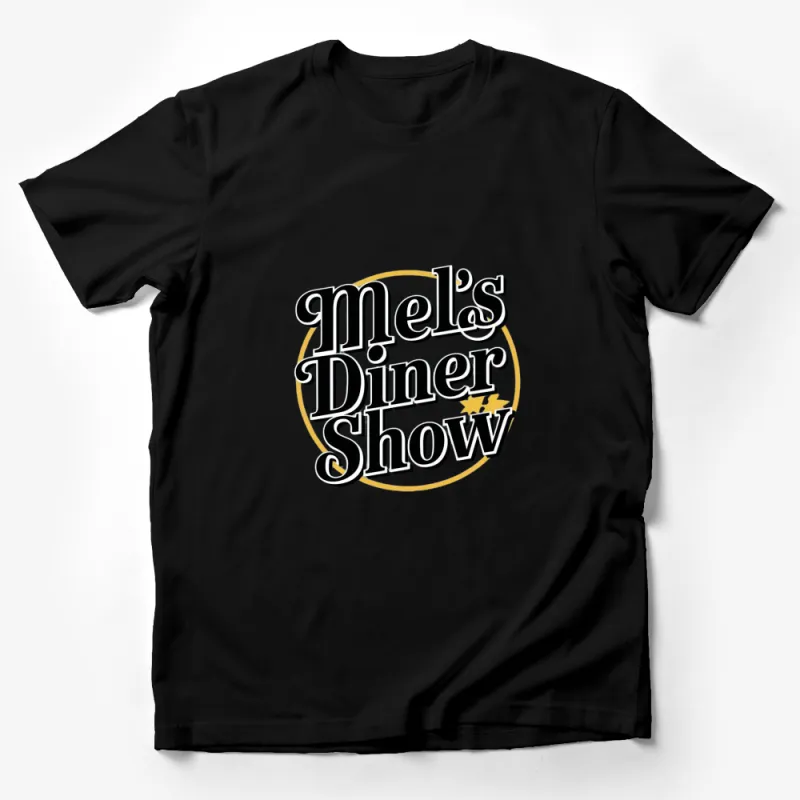 Mel's Diner Show Retro Style Graphic T-Shirt, Vintage Inspired Casual Wear, Unisex Tee for All Ages Male T-Shirt