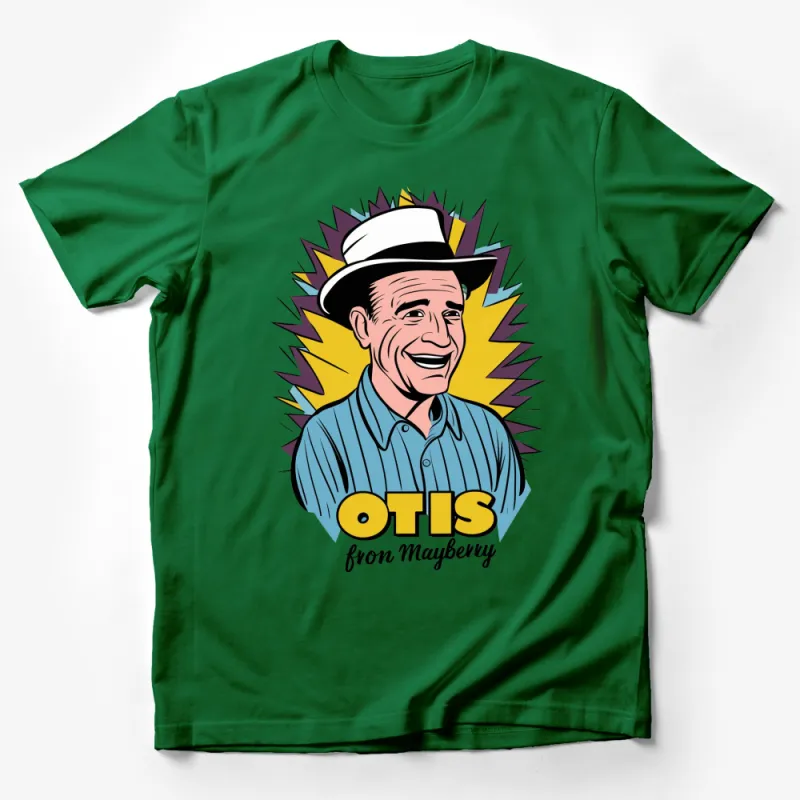 Otis from Mayberry Cartoon T-Shirt, Retro TV Character Graphic Tee, Vintage Inspired Pop Culture Shirt Male T-Shirt