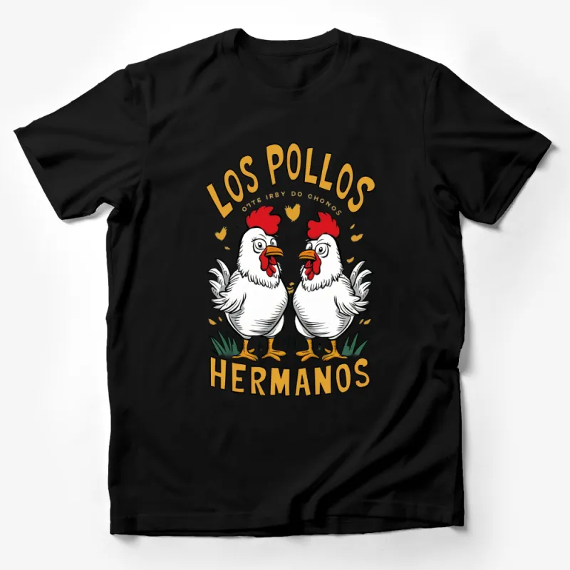 Los Pollos Hermanos T-Shirt, Funny Chicken Tee, Graphic Farm Inspired Shirt, Casual Wear Male T-Shirt