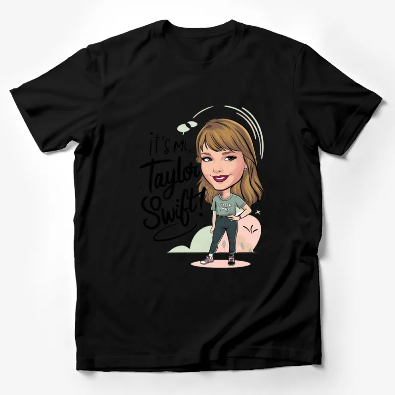 Taylor Swift Inspired Cartoon Graphic T-Shirt, Swiftie Fan Gift, Stylish Casual Women's Tee Male T-Shirt