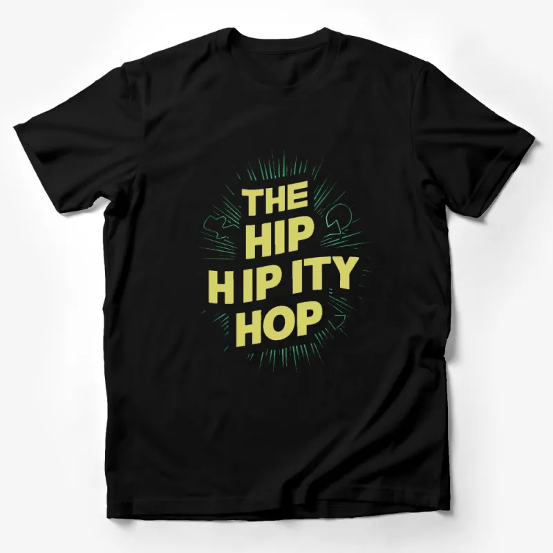 Vintage Hip Hop T-Shirt, Retro Style The Hip Hivity Hop Graphic Tee, Unisex Casual Streetwear Male T-Shirt