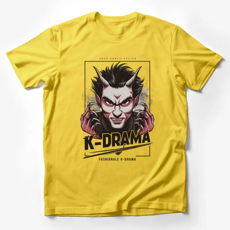 K-Drama Inspired Devil Graphic T-Shirt, Unisex Fashion Chic Design Tee, Unique Korean Drama Fan Apparel Male T-Shirt