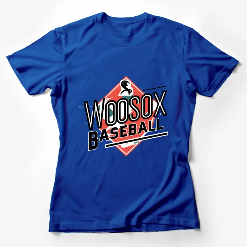 Worcester WooSox Baseball Logo T-Shirt, Vintage Style Sports Fan Gear, Unisex Tee Female T-Shirt