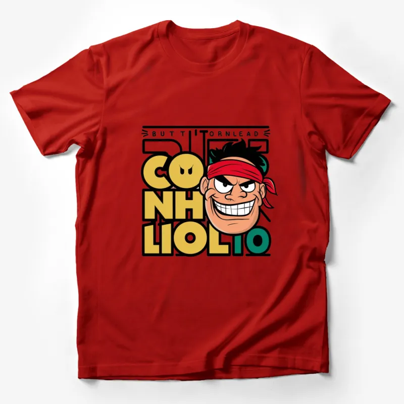 Cool Bohio Funny Face Graphic T-Shirt, Bold Colorful Casual Tee, Unisex Fashion Male T-Shirt