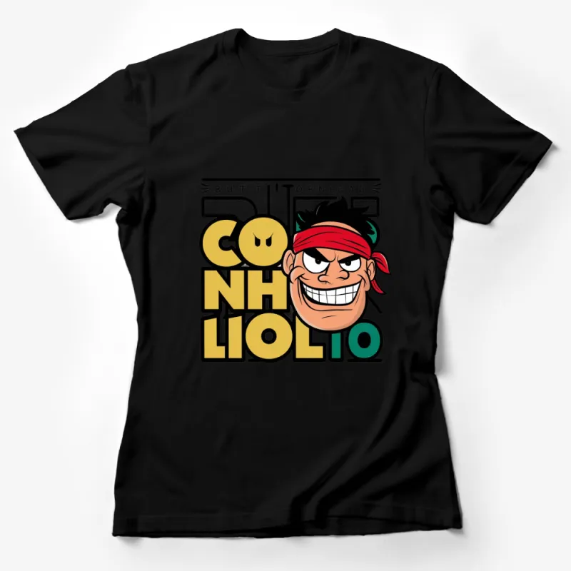 Cool Bohio Funny Face Graphic T-Shirt, Bold Colorful Casual Tee, Unisex Fashion Female T-Shirt