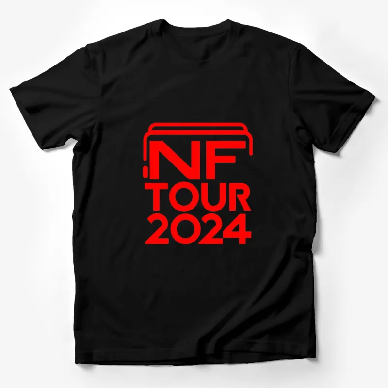 NF Tour 2024 Bold Red Graphic T-Shirt, Trendy Music Concert Tee, Unisex Fashion Shirt, Gift for Music Lovers Male T-Shirt