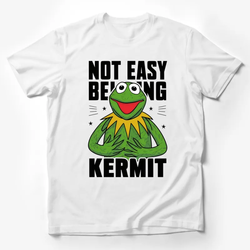 Kermit the Frog T-Shirt, Not Easy Being Green, Funny Muppets Fan Tee, Unisex Gift Idea Male T-Shirt