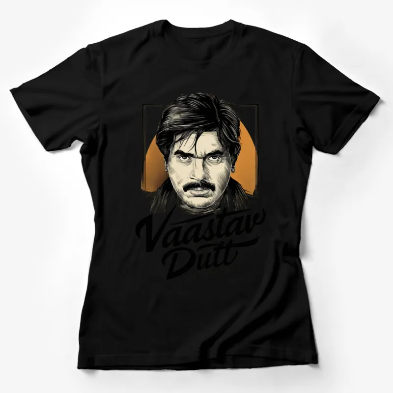 Sanjay Dutt Vaastav Movie Inspired Graphic T-Shirt, Retro Bollywood Film Fan Art Shirt, Unique Gift for Movie Lovers Female T-Shirt