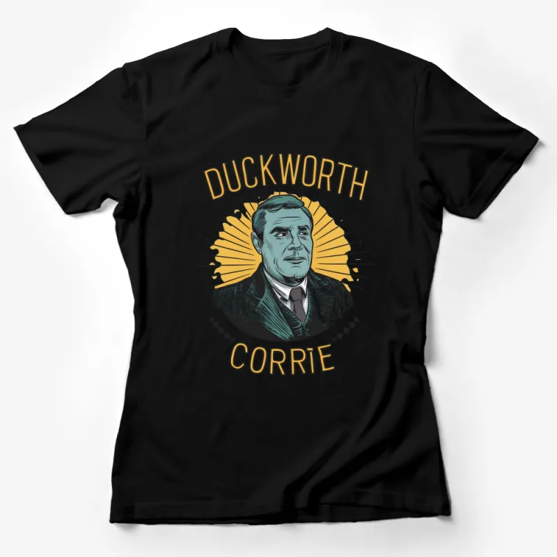 Vintage Duckworth Corrte Graphic T-Shirt, Retro Sunburst Design, Men's Fashionable Casual Wear Female T-Shirt