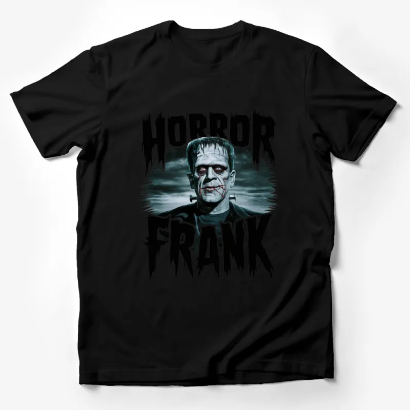 Horror Frank Monster T-Shirt, Classic Horror Film Fan Tee, Unique Halloween Apparel, Scary Movie Graphic Shirt Male T-Shirt