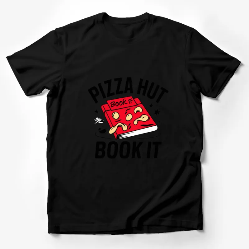 Pizza Hut Book It Nostalgic Tee, Retro 90s Kids School Program, Vintage Graphic T-Shirt, Unisex Casual Shirt Male T-Shirt