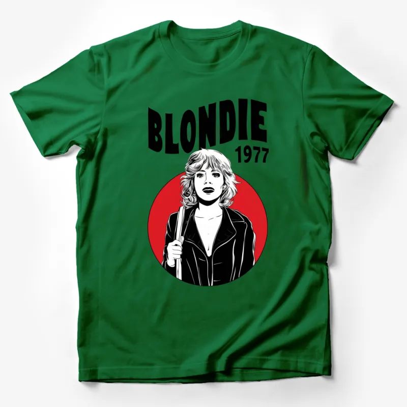 Vintage Blondie Band 1977 T-Shirt, Classic Rock Music Tee, Retro Pop Art Graphic Shirt, Unisex Male T-Shirt