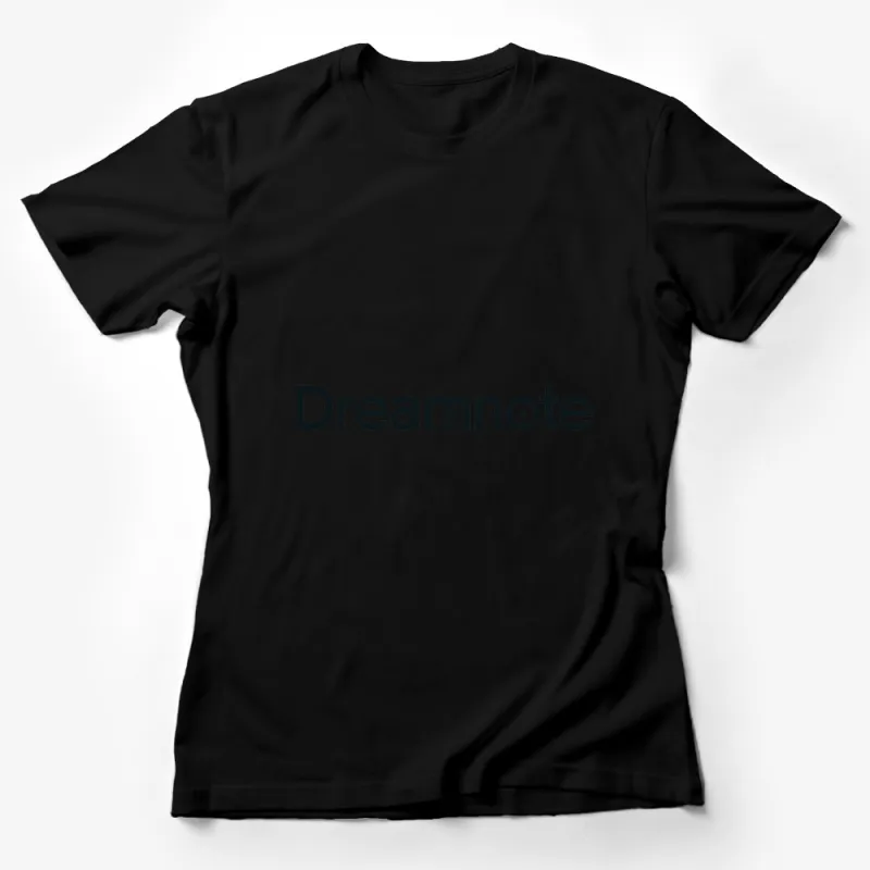 Dreamnote Text Logo T-Shirt, Minimalist Black and White Design, Unisex Fashion Tee, Casual Streetwear Female T-Shirt