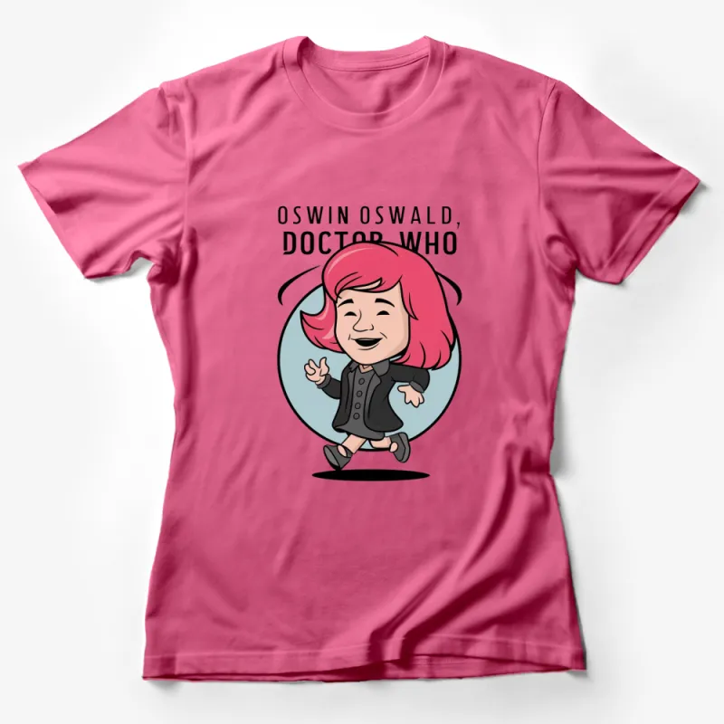 Doctor Who Oswin Oswald Cartoon Graphic T-Shirt, Whovian Fan Apparel, TV Show Character Tee Female T-Shirt