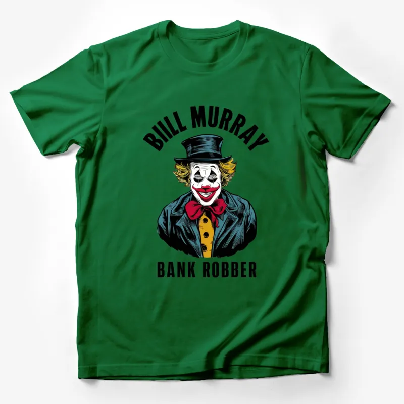 Bill Murray Clown Bank Robber Graphic T-Shirt, Vintage Style Pop Culture Tee, Unique Gift Idea Male T-Shirt