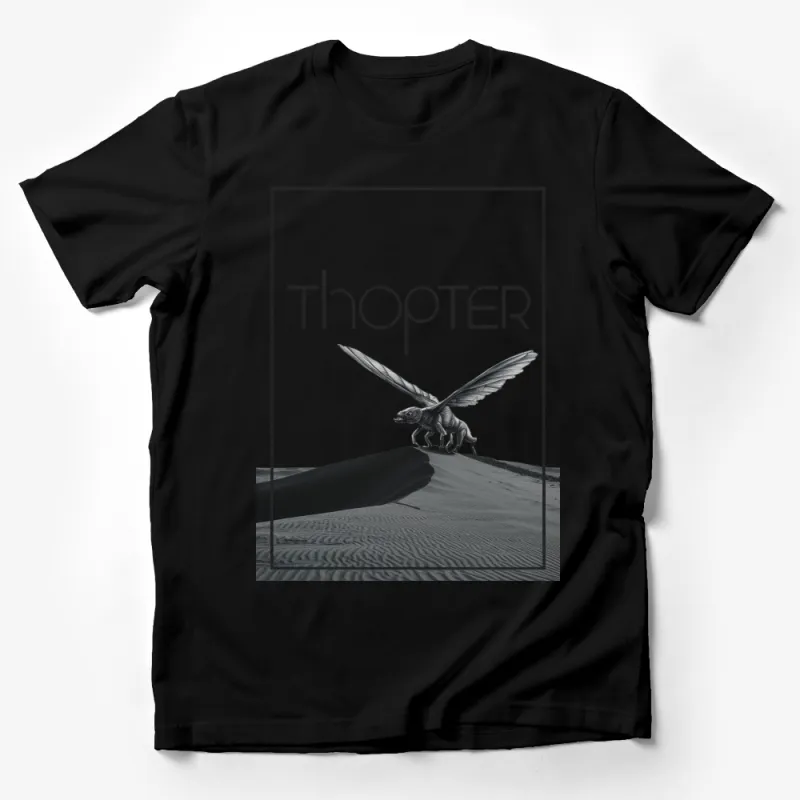 Thopter Insect Wings Sci-Fi Concept Art T-Shirt, Unique Graphic Tee, Unisex Casual Wear Male T-Shirt