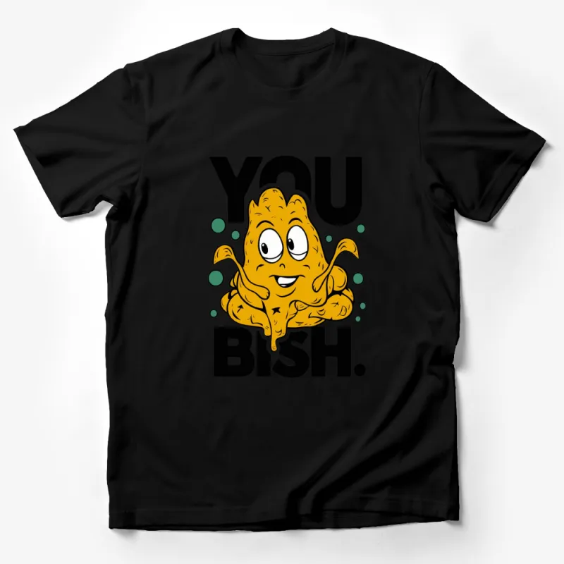 Funny Popcorn Graphic T-Shirt, You Bish Quirky Snack Lover Tee, Casual Streetwear for Men and Women Male T-Shirt