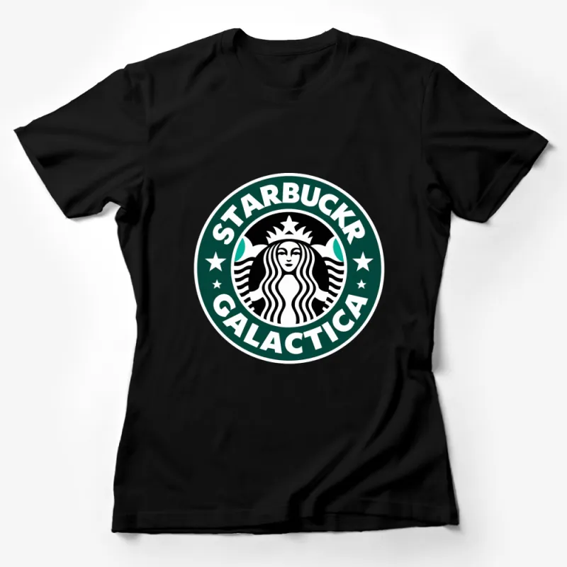 Vintage Sci-Fi Coffee Logo T-Shirt, Unisex Star-Themed Graphic Tee, Casual Wear, Gift for Sci-Fi Fans Female T-Shirt