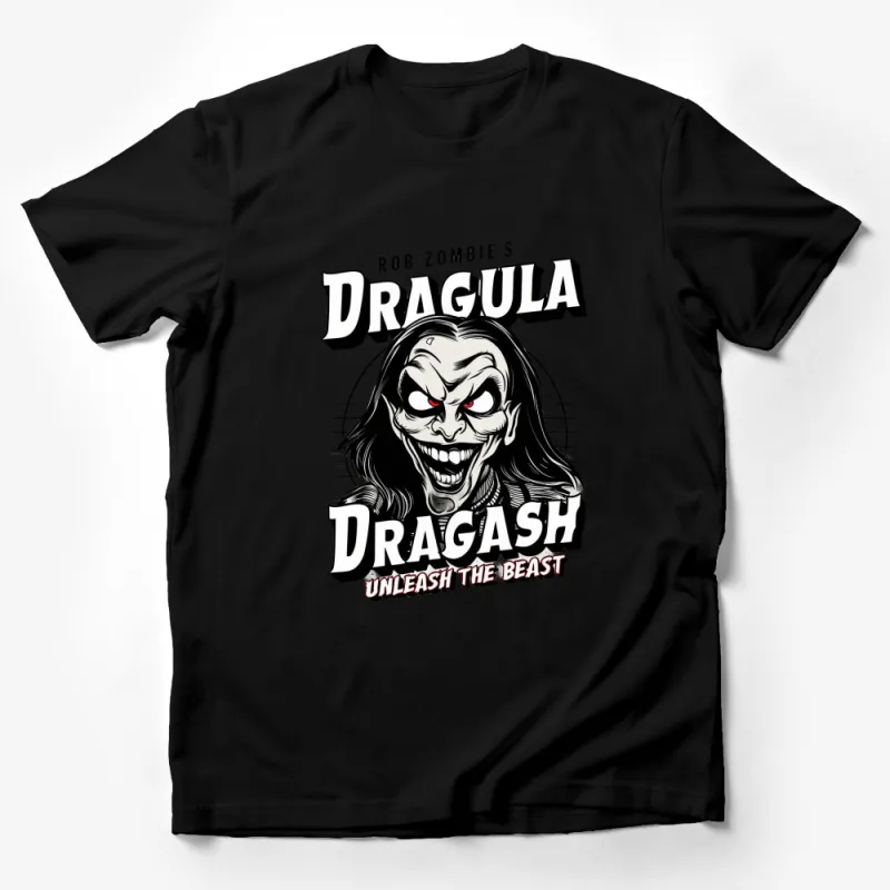 Rob Zombie's Dragula Graphic T-Shirt, Unleash The Beast, Gothic Rock Tee, Horror Fan Gift Idea Male T-Shirt