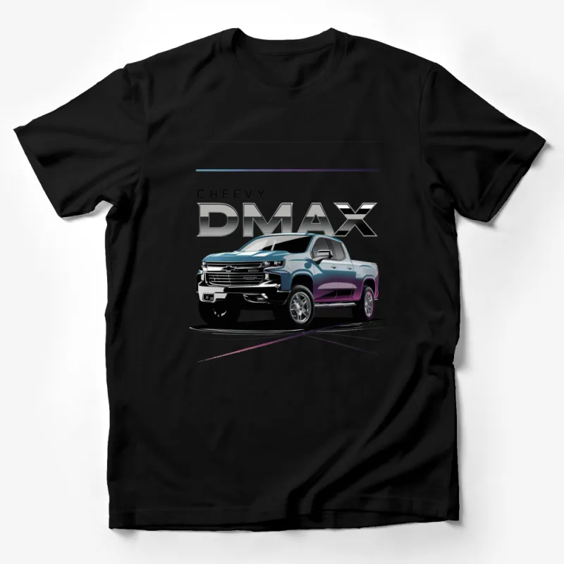 Chevy DMAX Pickup Truck Graphic T-Shirt, Automotive Enthusiast Gift, Car Illustration Tee, Unique Vehicle Design Top Male T-Shirt