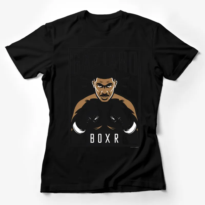 Vintage Boxing Poster Style T-Shirt, Classic Boxer Graphic, Men's Fashion Athletic Tee Female T-Shirt