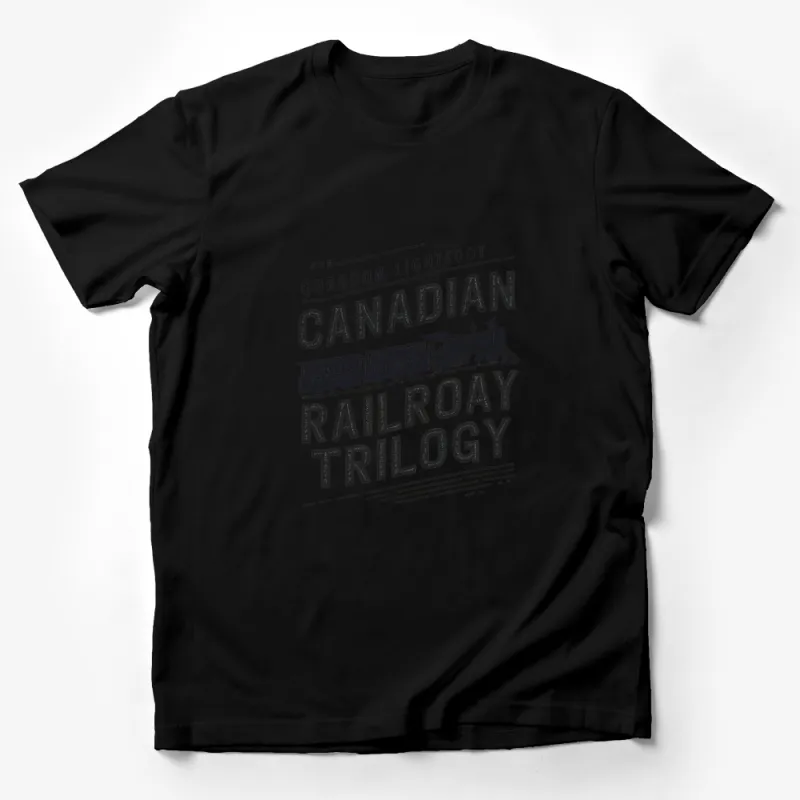 Vintage Gordon Lightfoot Canadian Railroad Trilogy T-Shirt, Retro Train Graphic Tee, Music Band Shirt, Unisex Male T-Shirt