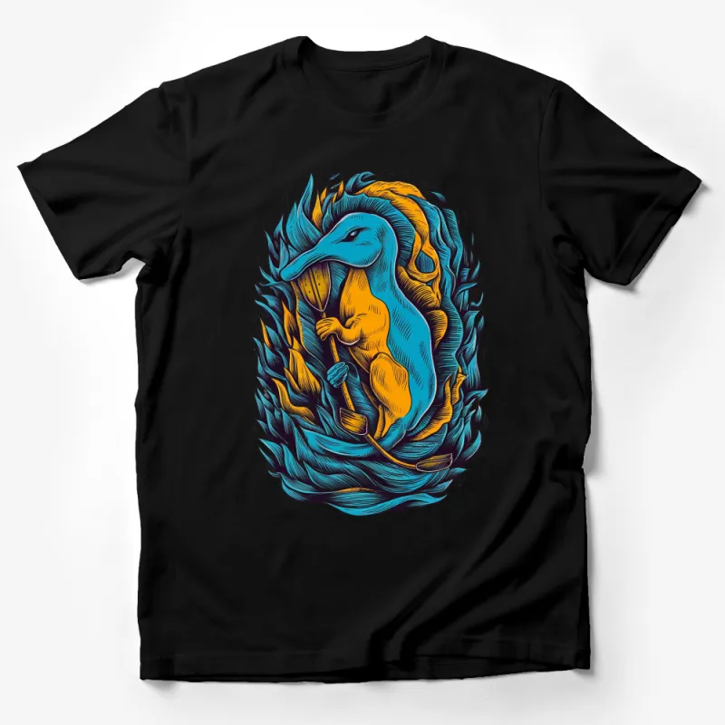 Colorful Platypus T-Shirt, Unique Animal Art Tee, Vibrant Graphic Design Unisex T-Shirt, Artist Created Illustration Male T-Shirt