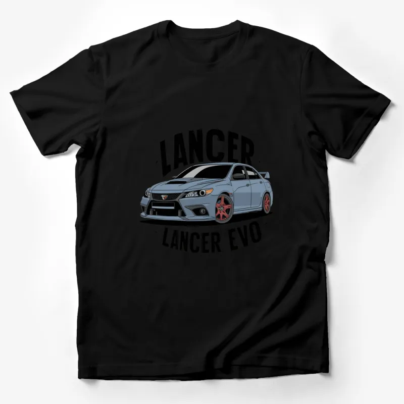 Lancer Evo Car T-Shirt, Automotive Enthusiast, Rally Car Fan Apparel, Performance Vehicle Graphic Tee Male T-Shirt