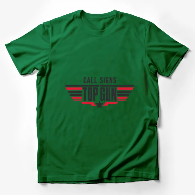 Vintage Top Gun Call Signs T-Shirt, Classic 80s Movie Inspired Graphic Tee, Unisex Apparel Male T-Shirt