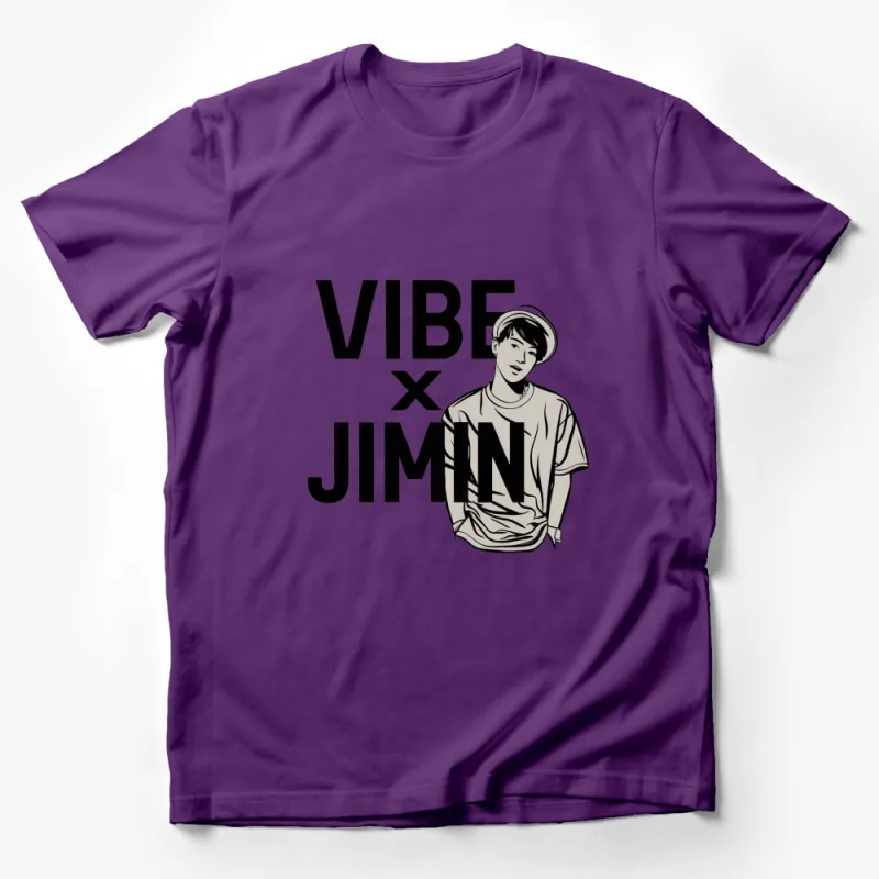 Vibe X Jimin Graphic T-Shirt, Trendy Pop Culture Tee, Street Style Fashion, Unisex T-Shirt Male T-Shirt