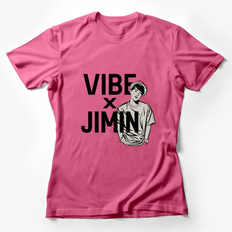 Vibe X Jimin Graphic T-Shirt, Trendy Pop Culture Tee, Street Style Fashion, Unisex T-Shirt Female T-Shirt