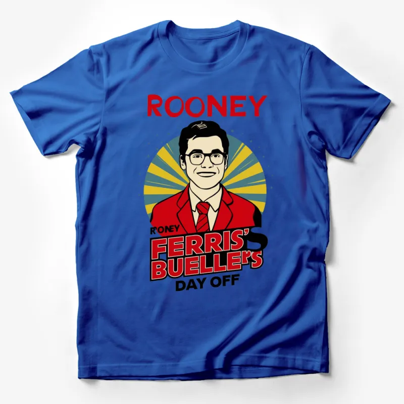 Retro Ferris Bueller's Day Off Rooney T-Shirt, Vintage Style Graphic Tee, Unisex Pop Culture Shirt Male T-Shirt