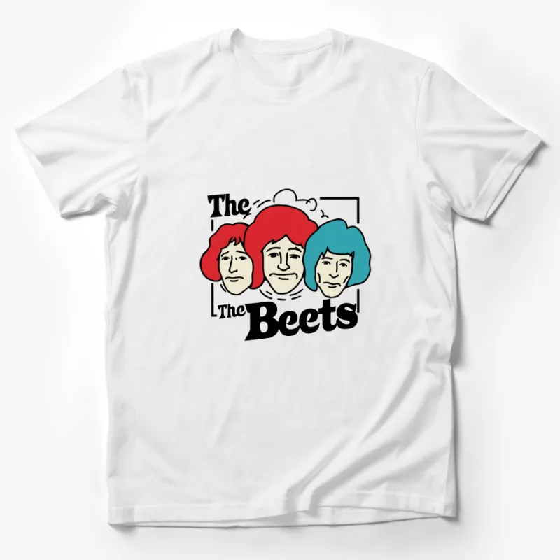 Retro Band T-Shirt, The Beets Cartoon Character Graphic Tee, Unisex Pop Culture Apparel Male T-Shirt