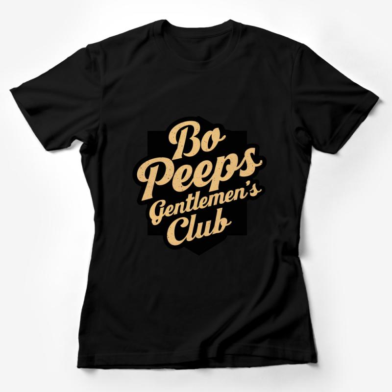 Vintage Bo Peeps Gentlemen's Club T-Shirt, Retro Style Graphic Tee, Unique Men's Fashion, Casual Streetwear, Cool Urban Shirt Female T-Shirt