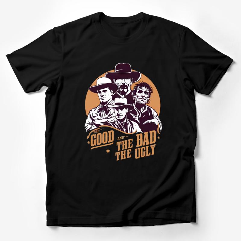 Western Cowboy Classic Movie Inspired T-Shirt, Graphic Tee, Men's Fashion, Retro Film Apparel Male T-Shirt