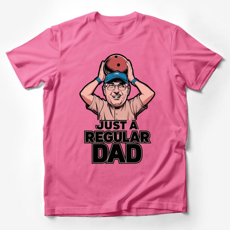 Just a Regular Dad Bowling Fun Graphic T-Shirt for Fathers Day Gift Male T-Shirt