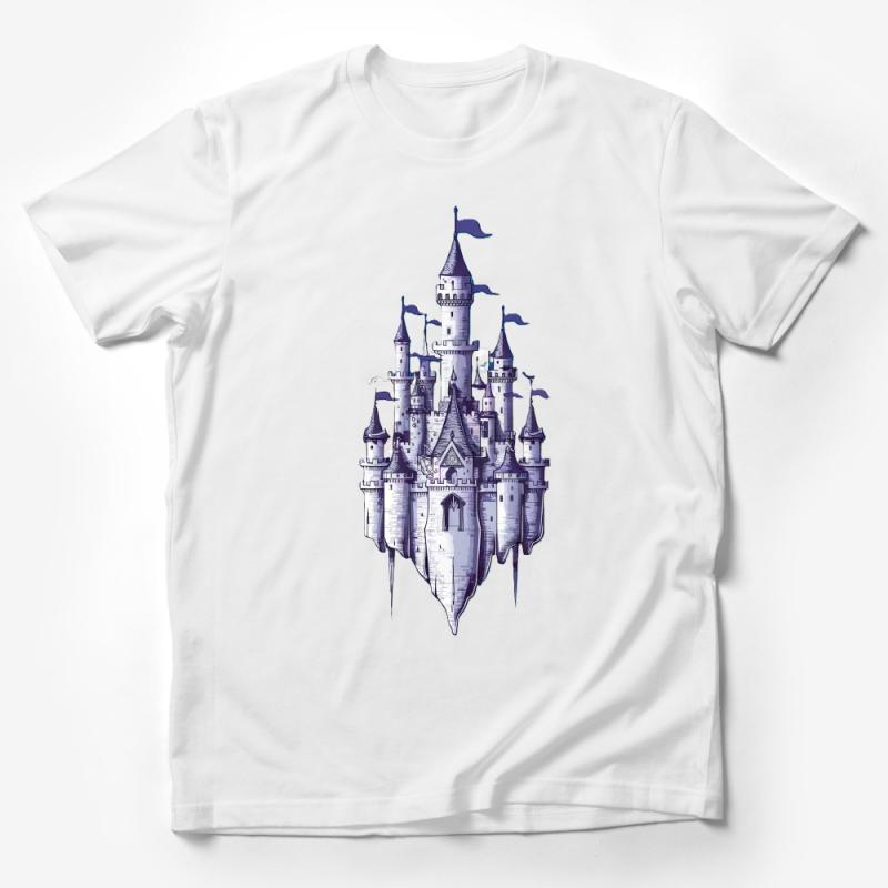 Fantasy Castle T-Shirt, Dreamy Medieval Fortress Graphic Tee, Magic Kingdom Apparel, Unisex T-Shirt for Fantasy Lovers Male T-Shirt