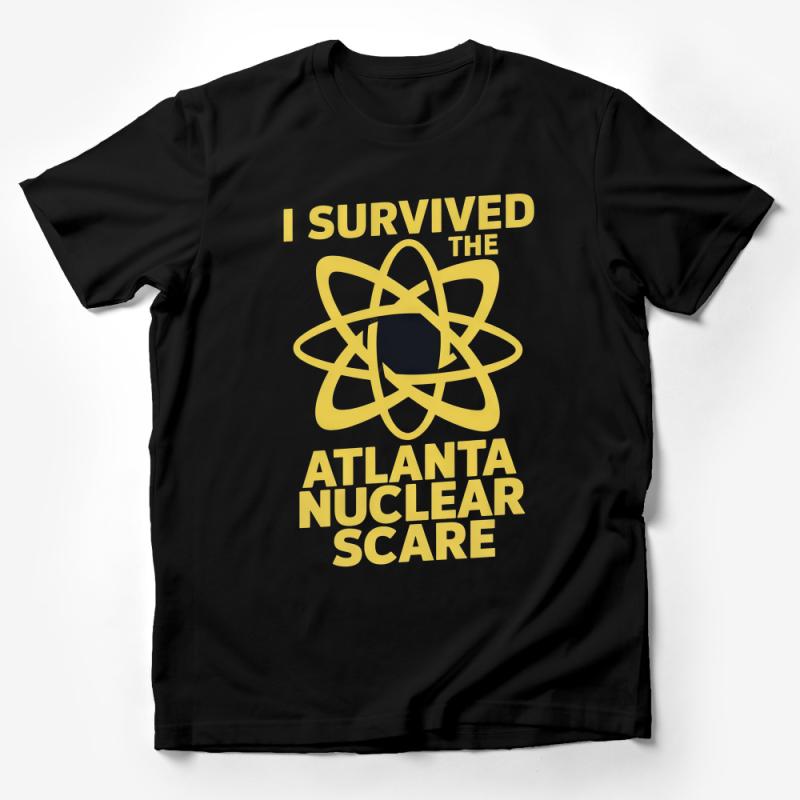 I Survived the Atlanta Nuclear Scare T-Shirt, Funny Novelty Graphic Tee, Unisex Cotton Shirt for Men and Women Male T-Shirt