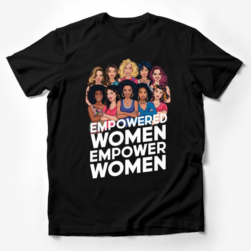 Women Empowerment T-Shirt, Female Solidarity Graphic Tee, Diverse Unity Support Shirt, Feminist Apparel, Inspirational Feminine Top Male T-Shirt