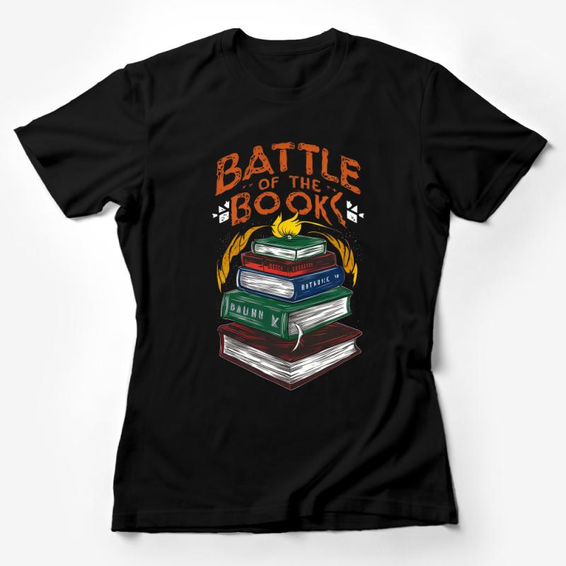 Battle of the Books T-Shirt, Reader Gift, Book Lover Shirt, Unisex Graphic Tee, Literary Gift, Bookish Clothing, Vintage Style Top Female T-Shirt