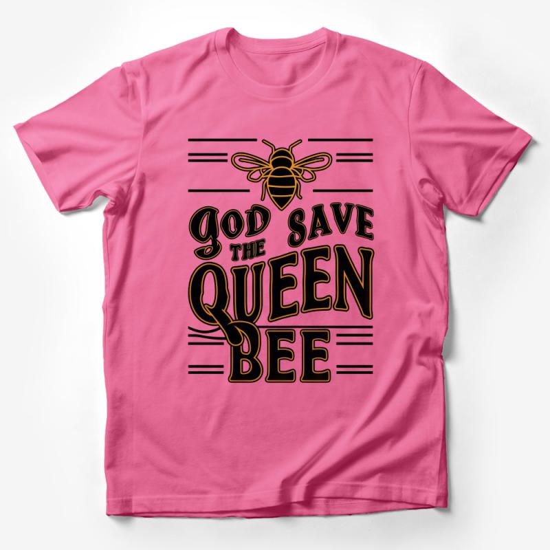 Unisex Queen Bee T-Shirt, God Save The Queen Bee Graphic Tee, Urban Beekeeper Shirt, Nature Lover Gift, Casual Streetwear Top Male T-Shirt