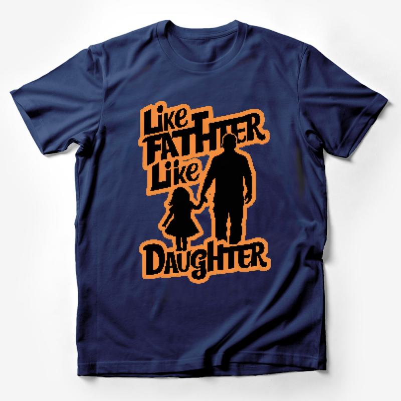 Like Father Like Daughter T-shirt, Matching Family Outfit, Dad and Me Tee, Father's Day Gift, Silhouette Graphic T-Shirt Male T-Shirt