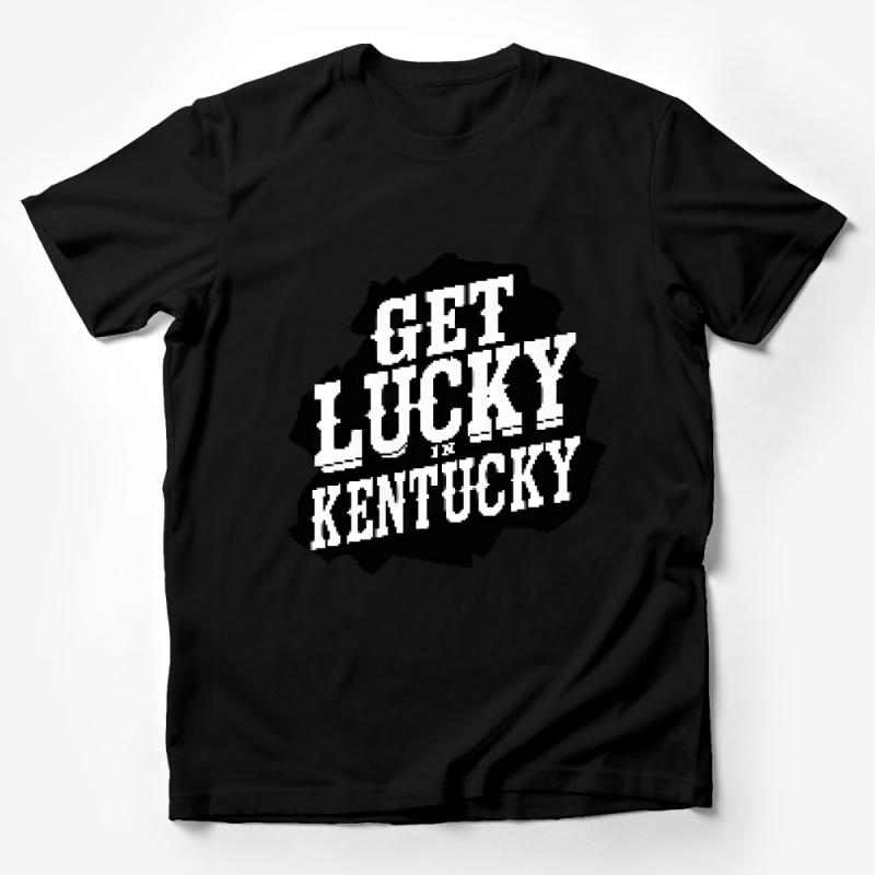 Get Lucky in Kentucky Graphic T-Shirt, Vintage Style Unisex Tee, Southern Charm Casual Wear, Retro Travel Souvenir Shirt Male T-Shirt