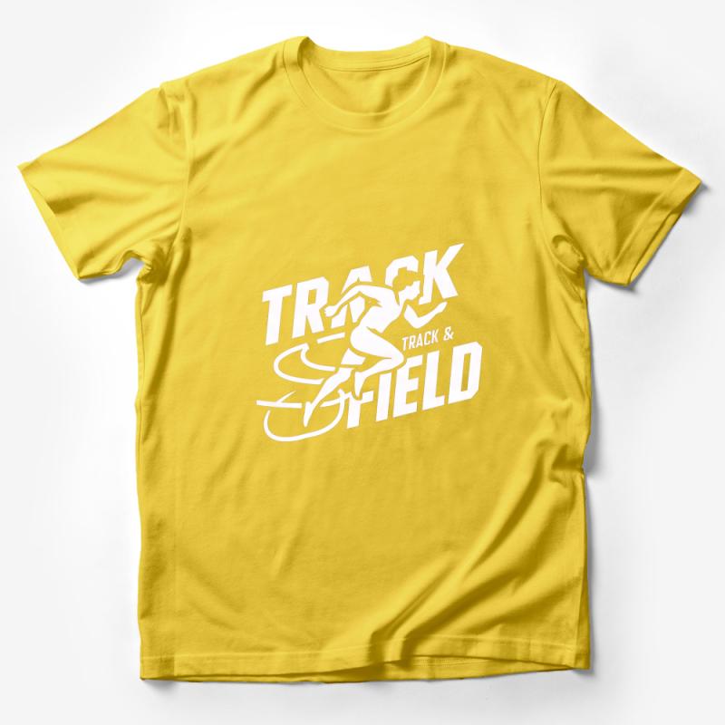 Track and Field Graphic Tee, Athletic Runner T-Shirt, Unisex Sports Apparel, Casual Fitness Top, Gift for Runners, Workout Shirt Male T-Shirt