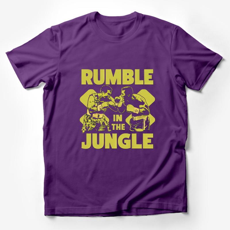 Vintage Boxing T-Shirt, Rumble in the Jungle, Retro Fight Tee, Classic Boxer Graphic, Men's Casual Wear, Sports Fan Gift Idea Male T-Shirt