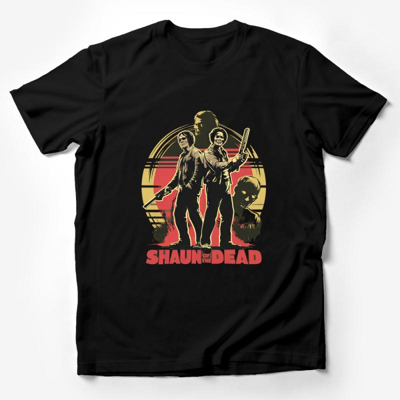 Zombie Comedy Movie Graphic Tee, Shaun of The Dead Inspired T-Shirt, Unisex Horror Film Shirt Male T-Shirt