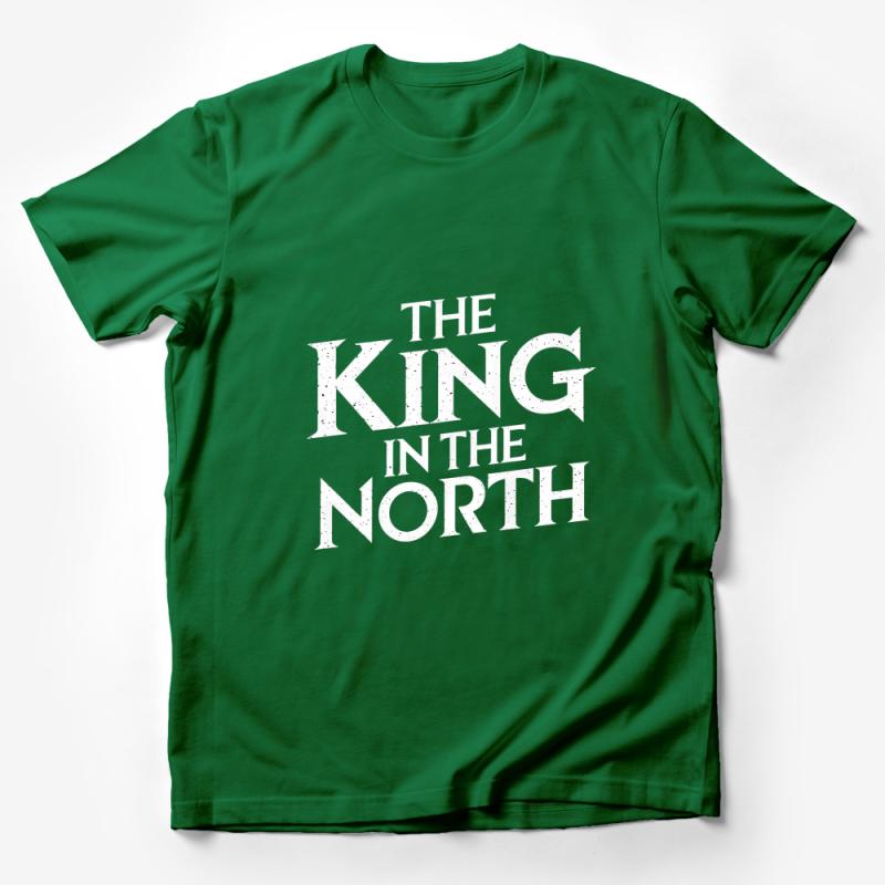 King in the North Shirt, Stark Fantasy Graphic Tee, Winter Kingdom Novelty Unisex T-Shirt Male T-Shirt