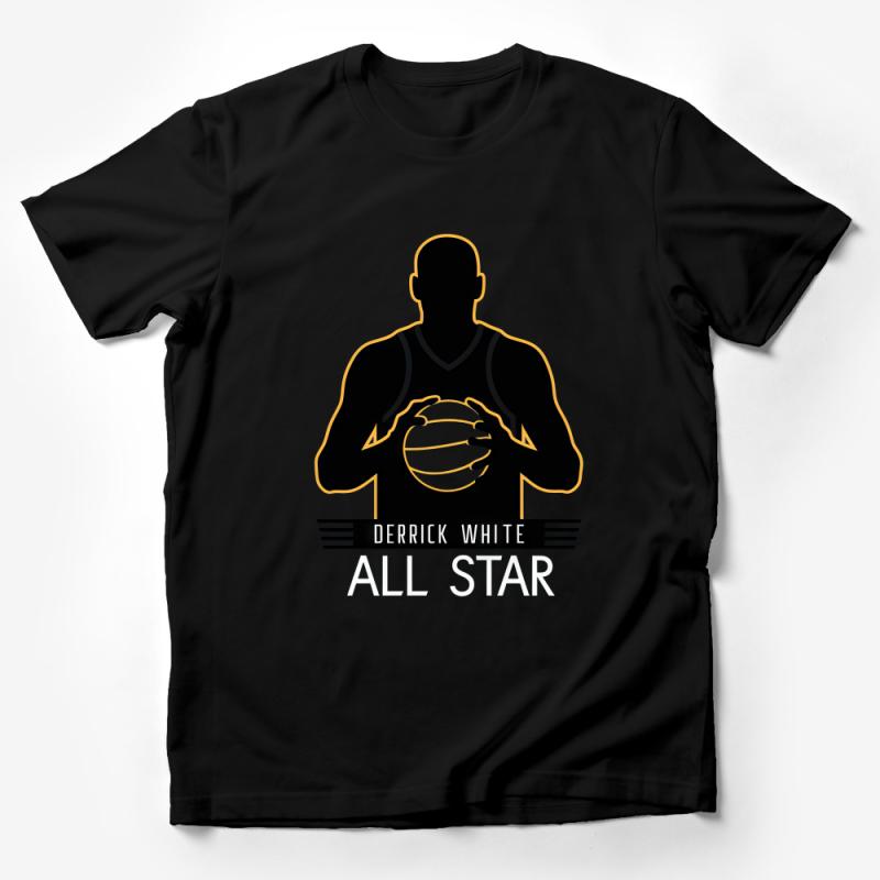 Basketball All Star Graphic Tee, Casual Sports Fan Shirt, Unisex Cotton Apparel, Athletic T-Shirt Design, Summer Wear Male T-Shirt